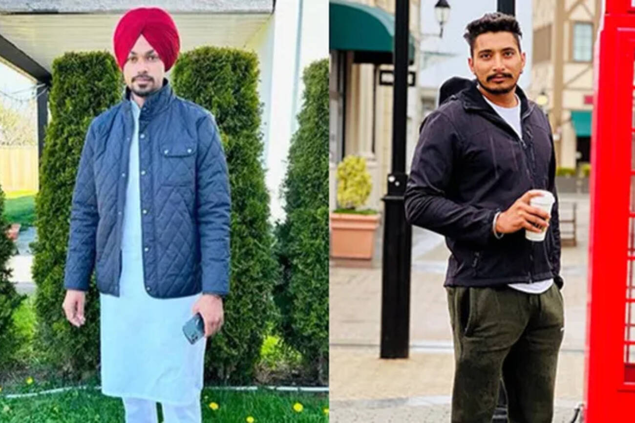 Brothers Harjeet and Sukhpal Singh were killed when their eastbound semi flipped on Highway 1 and was struck by a westbound semi on Monday, May 27, 2024. ( Harpreet Kaur Brar/GoFundMe photo)