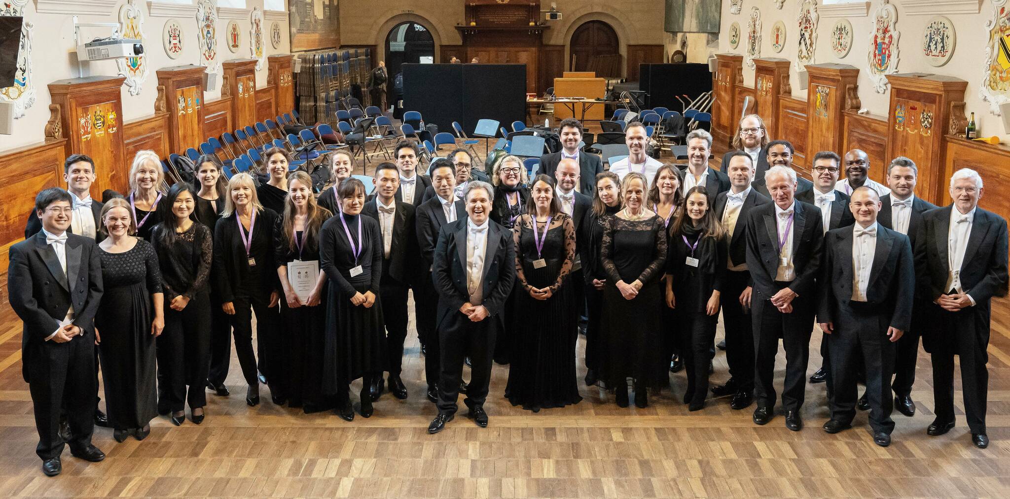 Nagata, far left, with the entire Coronation Orchestra that performed at Westminster Abbey on May 6, 2023, for the crowning of King Charles III and Queen Camilla. (Submitted photo)