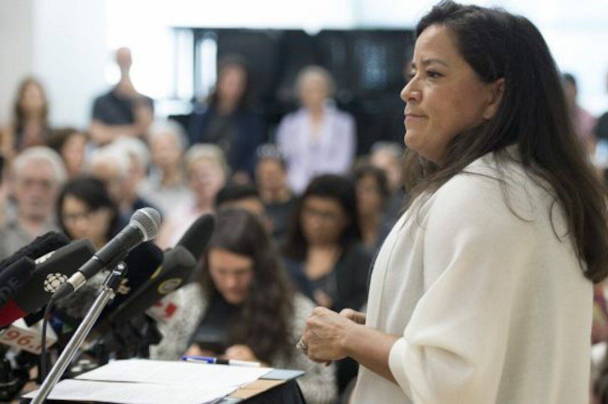 Jody Wilson-Raybould published a political memoir called “Indian” in the Cabinet: Speaking Truth to Power. (THE CANADIAN PRESS/Jonathan Hayward)