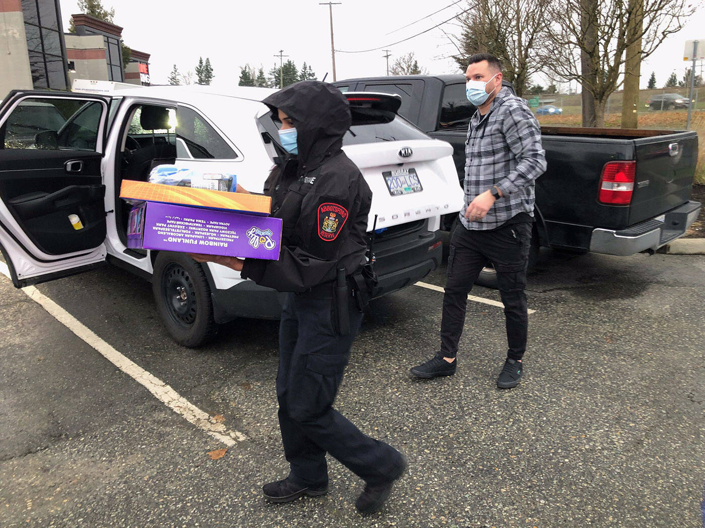 The Fraser Valley Toy Drive took place at at 360 Collision Centres in Abbotsford on Saturday, Dec. 11, 2021. (John Morrow/ Abbotsford News)