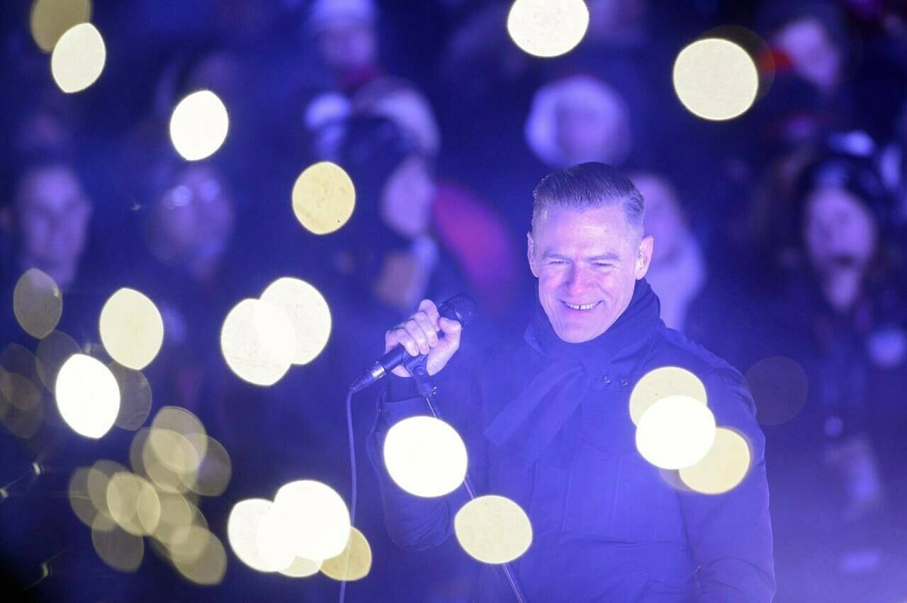 Bryan Adams is set to be inducted into the Canadian Songwriters Hall of Fame. Bryan Adams plays during second intermission at the NHL 100 Classic, in Ottawa on Saturday, December 16, 2017. THE CANADIAN PRESS/Sean Kilpatrick