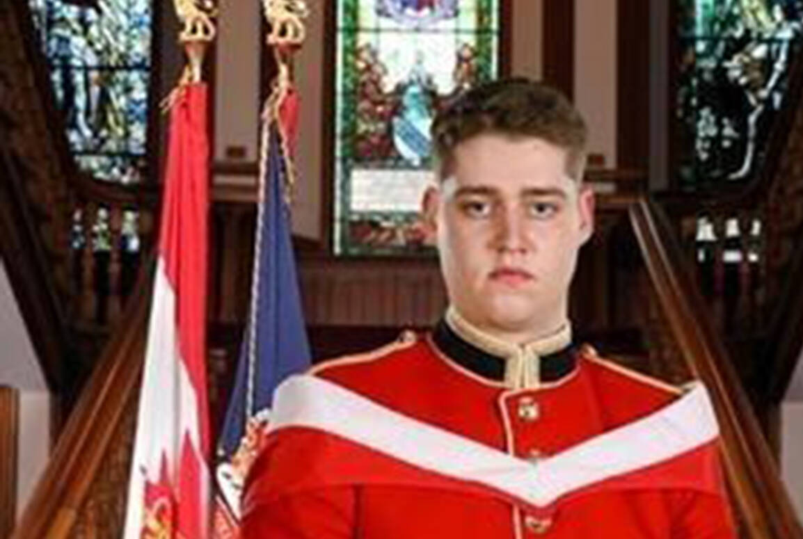 Officer Cadet Andrei Honciu is seen in an undated handout photo. Honciu was one of four officer cadets who was killed travelling in a single vehicle when it entered the waters on the Royal Military College campus at Point Frederick on Friday April 29, 2022. THE CANADIAN PRESS/HO-DND