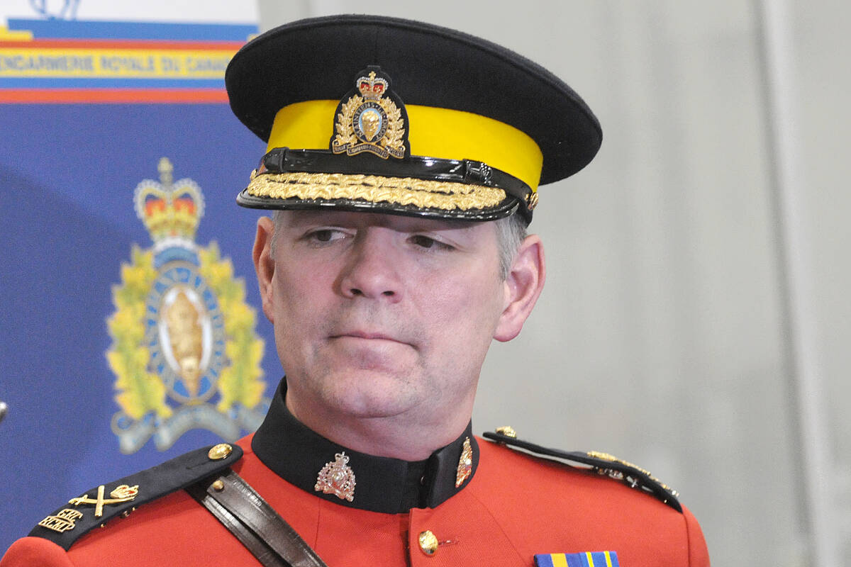 Deputy Commissioner Dwayne McDonald was formally sworn in as commander of the RCMP in B.C. on Tuesday, Sept 20 in Langley. (Dan Ferguson/Langley Advance Times)