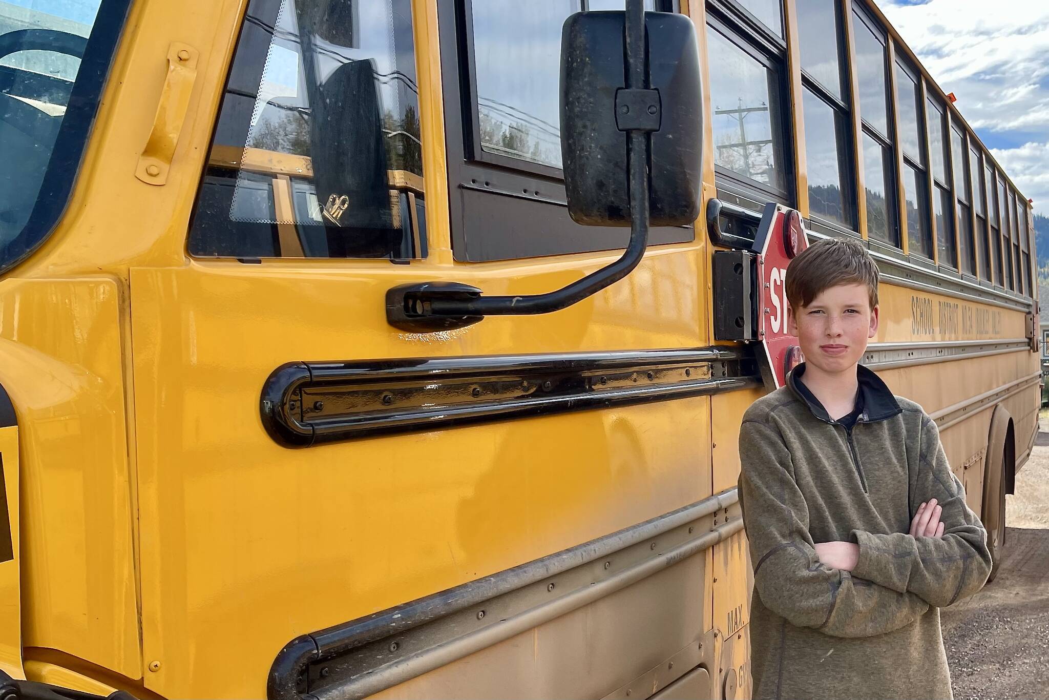 Jimmy Fitzmaurice, a 13-year-old Grade 8 Smithers Secondary School student steered a school bus to safety while another student pulled the emergency brake after the driver suffered a medical incident. (Deb Meissner photo)