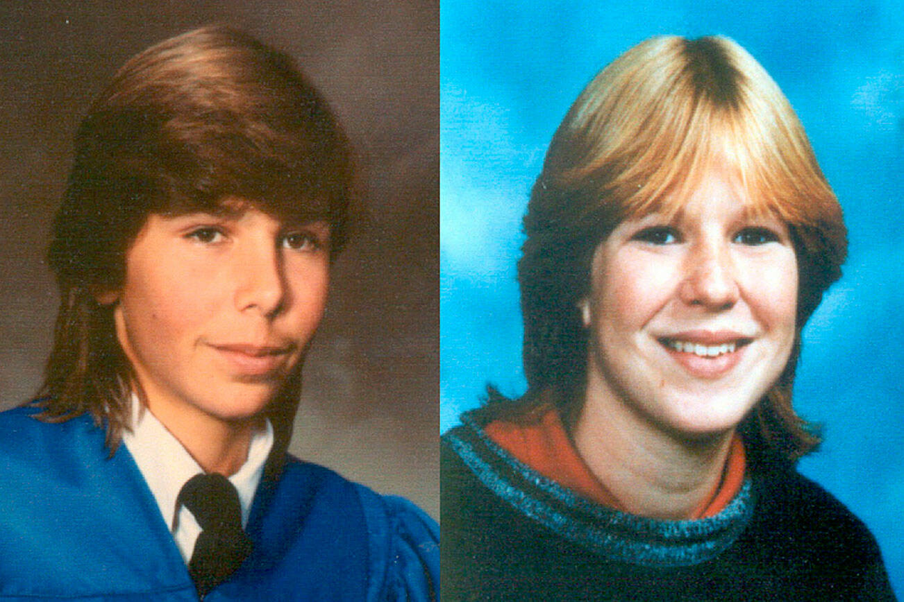 Jay Cook (left) and Tanya Van Cuylenborg of Vancouver Island were found slain in Washington in 1987.