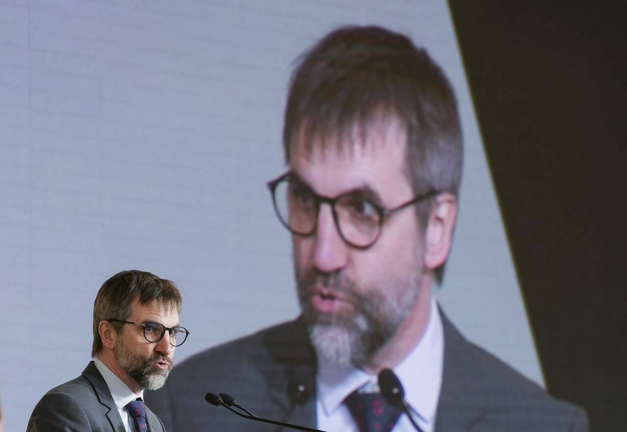 More than half of the provinces’ ministers have skipped out on a meeting with the federal government and Indigenous leaders to discuss halting land and water loss in Canada. Minister of Environment and Climate Change Steven Guilbeault speaks during the Montreal Climate Summit in Montreal on Wednesday, May 10, 2023. THE CANADIAN PRESS/Christinne Muschi