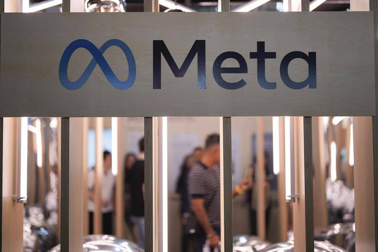 The META logo is seen at the Vivatech show in Paris in Paris, France, Wednesday, June 14, 2023. The head of the Center for Journalism and Liberty says pulling ads from Facebook could push Meta toward inking deals with news outlets. THE CANADIAN PRESS/AP-Thibault Camus