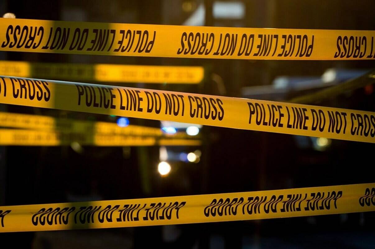 One man is in police custody after three people were stabbed at Vancouver’s Light Up Chinatown festival. Police tape cordons off a crime scene in the Downtown Eastside of Vancouver, B.C., Thursday, April 9, 2015. THE CANADIAN PRESS/Darryl Dyck