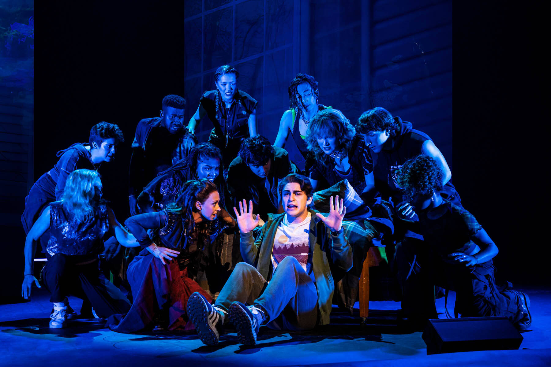 Dillon Klena and company of the North American Tour of “Jagged Little Pill” are shown in a handout photo. THE CANADIAN PRESS /HO-Mirvish Productions